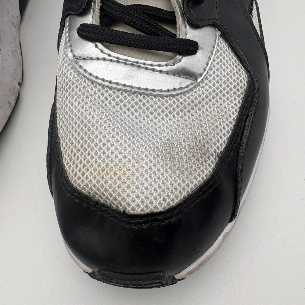 Nike Air Max Excee Kids Sneakers Black White Silver CJ2002-100 Size 7Y